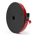 Adhesive Neoprene Rubber Strips Rolls 1/2" Wide x 1/4" Thick x 15ft Long