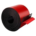 Adhesive Rubber Strips with Adhesive Backing Self Stick Neoprene Solid Rubber Sheets Rolls Strips for Gaskets Pads Seals Crafts Protection (4" Wide x 1/8" Thick x 10' Long)
