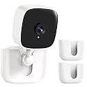 Adhesive Tapo Camera Mount,Fit for Tapo Link Indoor Security Camera C100 /C110 ,No Drilling Mount Holder,No Damage to Surface Mounting Bracket (Tapo Link Cameras is Not Included) White,2Pack
