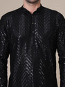 ADHIRAJAN Men Embellished Straight Kurta