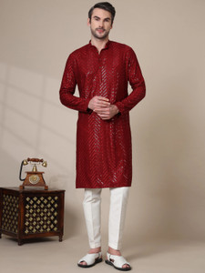 ADHIRAJAN Men Kurta Pyjama Set