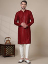 ADHIRAJAN Men Kurta Pyjama Set