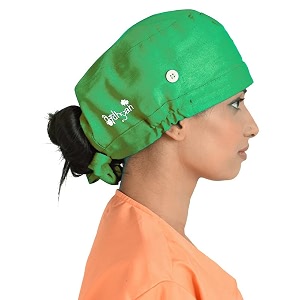 trendyuniform scrub caps for doctor unisex scrub caps ot caps for doctor nurses and dentist free size cap light green