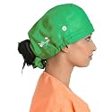 TrendyUniform Scrub caps for Doctor, Unisex Scrub caps, Ot caps for Doctor, Nurses and Dentist, Free Size Cap, Light Green