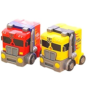 adichai plastic super truck shape shaped manual color pencilspencil sharpener table sharpener machine school stationary gift for kids dust compartment pack of 1 random colour truck