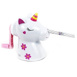 adichai sharpener for kids - pencil sharpener table sharpener machine pencil cutter for kids unicorn stationery pencil sharpener for school and office white