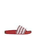 adidas Adilette Footwear White/Vivid Red/Footwear White 9 B (M)