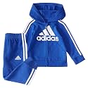 adidas Baby-Boy's Zip Front French Terry Hooded Jacket and Joggers Set