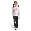 adidas Baby Girls' 2-piece Long Sleeve Graphic Tee & Flare Pant Set