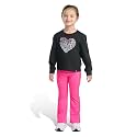 adidas Baby Girls' 2-piece Long Sleeve Graphic Tee &amp; Flare Pant Set