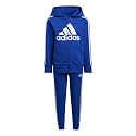 adidas Boy's Zip Front French Terry Hooded Jacket and Joggers Set