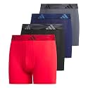 adidas Boys Microfiber Boxer Brief Underwear 4-Pack