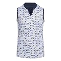 adidas Girls' Heat.rdy Sleeveless Printed Golf Polo Shirt