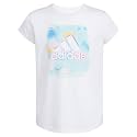 adidas Girls' Short Sleeve Scoop Neck Tee T-Shirt