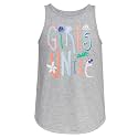 adidas Girls' Sleeveless Curved Hem Tank Top