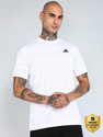 ADIDAS Graphic Print Men Crew Neck White