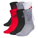 adidas Kids Athletic Cushioned Crew Socks 6 Pairs