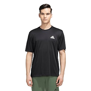 adidas Mens 100 Cotton Regular Fit T-Shirt