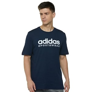 adidas Mens 100 Cotton Regular Fit T-Shirt