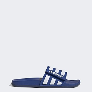 adidas men adilette comfort adj synthetic swim slide ftwwhtscarleroyblu  gtd10