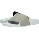 adidas Men's Adilette,Tech Beige/Tech Beige/Linen Green,10 Medium US