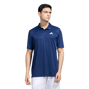 adidas Mens Polyester Geometric Regular Fit Polo