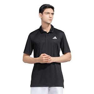 adidas Mens Polyester Geometric Regular Fit Polo