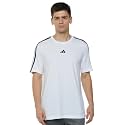 adidas Men Cotton Striped Regular Fit T-Shirt