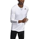 adidas Men39s Techfit 3-Stripes Fitted Long Sleeve