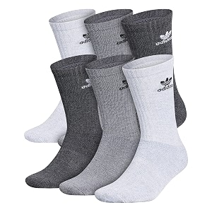 adidas men39s trefoil cushioned crew socks