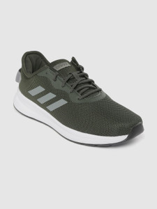 ADIDAS Men Charcoal Grey Fluo Running Shoes