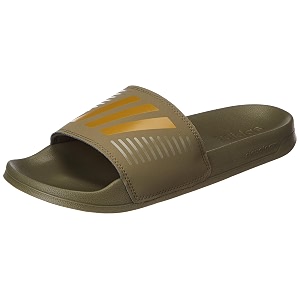 adidas men contaro m synthetic swim slide cblackactgol  hpu72