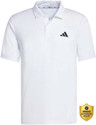 ADIDAS Men Printed Polo Neck Polyester White