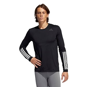 adidas Mens Techfit 3-Stripes Fitted Long Sleeve