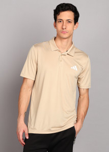 ADIDAS Men Self Design Polo Neck Polyester