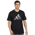 adidas Men Cotton Geometric Fitted T-Shirt