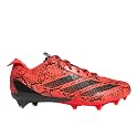 Adidas Men's Adizero Electric Football Cleats, Bright Red/Black/Bright Red, 10.5 Medium