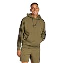 adidas Mens Essentials 3-Stripes Fleece Hoodie Casual Outerwear Casual - Green