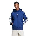 adidas Mens Essentials 3-Stripes Fleece Hoodie Casual Outerwear Casual - Green