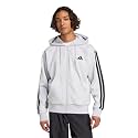 adidas Mens Essentials 3-Stripes Fleece Hoodie Casual Outerwear Casual - Green
