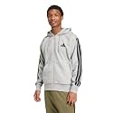 adidas Mens Essentials 3-Stripes Fleece Hoodie Casual Outerwear Casual - Green