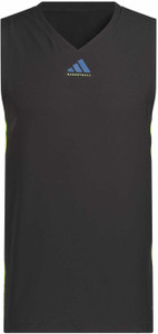 ADIDAS Printed Men Crew Neck Black T-Shirt