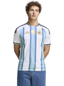 ADIDAS Printed Men Mandarin Collar White T-Shirt