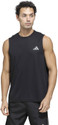 ADIDAS Printed Men Round Neck Black T-Shirt