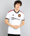 ADIDAS Printed Men V Neck White T-Shirt
