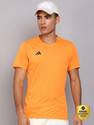ADIDAS Solid Men Crew Neck Orange T-Shirt