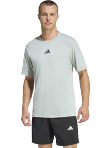 ADIDAS Solid Men Polo Neck Green T-Shirt