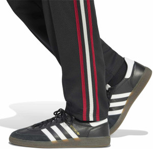 ADIDAS Striped Men Black Track Pants