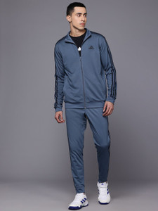 adidas striped men track suit