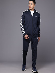 adidas striped men track suit